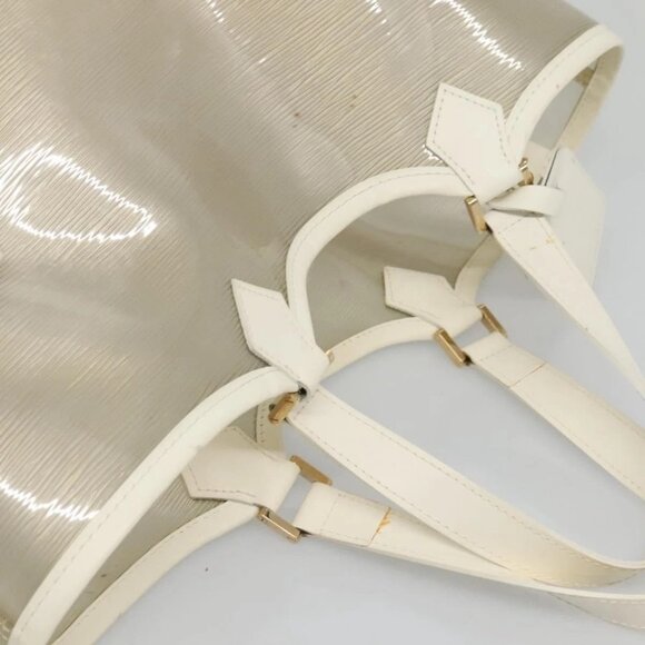 LOUIS VUITTON Epi Plage Lagoon Bay Tote Bag White Clear - Picture 14 of 16
